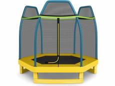 Costway trampoline pour enfant 166 cm avec clôture