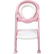 Haloyo - Siège des toilettes pour enfants,Siège de Toilette Pliable-Reducteur de toilette bébé rose