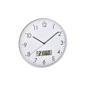 Horloge murale analogique avec thermomètre et hygromètre