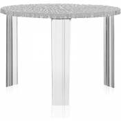 Kartell 08501B4 T-Table Furniture, Gris/Transparent,