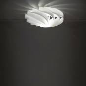 Linea Zero - Plafonnier FLAT blanc cinq lumières diamètre