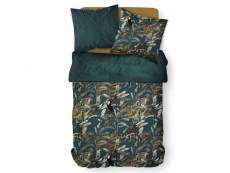 Parure de lit jungle en coton - sunshine - 240 x 260 cm - bleu