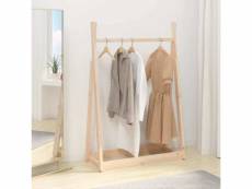 Porte-vêtements 100x45x150 cm bois de pin massif