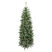Sapin artificiel de Noël réaliste H 210 cm 963 branches en pvc vert