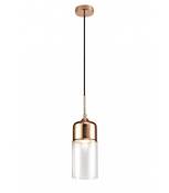 Suspension design Mia Cuivre 1 ampoule 47cm