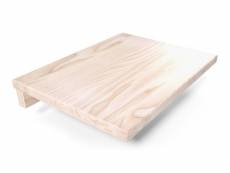 Tablette de chevet suspendue bois vernis naturel 2820-V