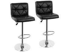 Tabourets de bar 2pcs, chaises de bar hombuy avec motif