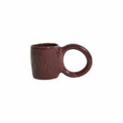 Tasse à café Donut Medium / Ø 8 x H 9 cm - Petite Friture rouge en céramique
