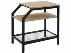 Tectake table d’appoint plymouth 36,5x58,5x59,5cm