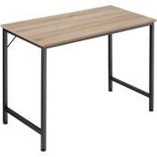 Tectake - Table de bureau Jenkins - Bureau, table de travail, table de bureau - 100 cm - Bois clair industriel, Chêne Sonoma