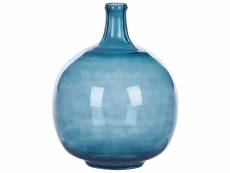 Vase en verre 31 cm bleu chappathi 317685