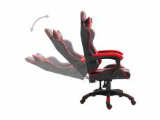 Vidaxl chaise de jeu rouge similicuir 20209