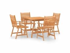 Vidaxl mobilier de salle à manger de jardin 5 pcs bois d'acacia solide 3057843
