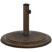 Vidaxl - Socle de parasol Bronze 45x45x30 cm Fonte