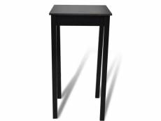 Vidaxl table de bar noir mdf 55 x 55 x 107 cm 240379
