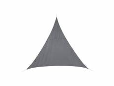 Voile d'ombrage triangulaire curacao - 3 x 3 x 3 m - gris