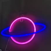 ZXPASRA Planet Neon Signs LED Enseigne Murale Au Néon,