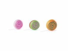 Assortiment de 6 yoyos spirale bicolores - vilac - jeux et jouets