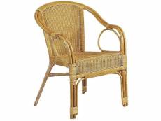 Aubry gaspard - fauteuil en moelle de rotin eden
