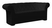 Canapé droit Sirchester / L 193 cm - Serralunga noir en plastique