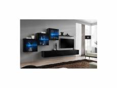 Ensemble meuble tv mural - switch xx - 330 cm x 160 cm x 40 cm - noir