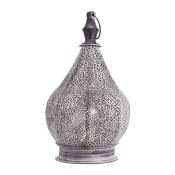 Lampe de table en métal de style marocain ,31 cm,