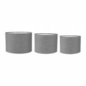 Lum & Co Set de sacs cylindriques, gris clair, 25 x