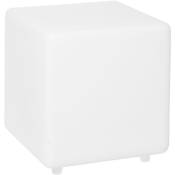Lumisky - Cube solaire lumineux multicolore casy Blanc Plastique H30cm - Blanc