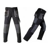 Pantalon de travail avec renforts smart noir-gris Kapriol