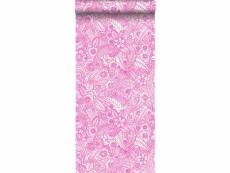 Papier peint fleurs rose - 148614 - 53 cm x 10,05 m