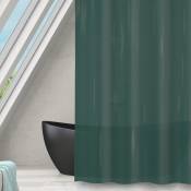 Rideau de douche Polyester romana 180x180cm Vert Foncé transparent MSV Vert
