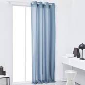 Rideau en Polyester Bleu gris 140x240 cm