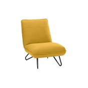 Sans Marque - Chaise en tissu Design jaune - Maxiburo - Jaune