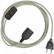 SnakeBis Zig-Zag - Câblage avec douille et câble textile effet Zig-Zag | 1.8 Mètres - E27 - RD72 - RD72