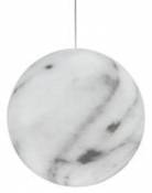 Suspension Mineral Large / Ø 50 cm - Plastique effet marbre - Slide blanc en plastique