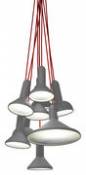 Suspension Torch Light / ensemble de 10 suspensions - Established & Sons gris en plastique