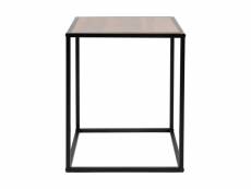 Table carrée bois et métal - ostaria
