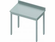 Table inox adossée - profondeur 800 - stalgast - à monter - acier inoxydable1300x800 x800xmm