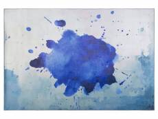 Tapis avec tache encre bleu 160 x 230 cm odalar 178413