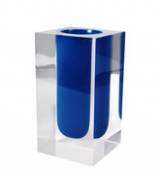 Vase Bel Air Test Tube / Acrylique - Tube - Jonathan Adler bleu en plastique