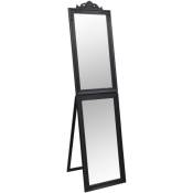 Vidaxl - Miroir sur pied Noir 45x180 cm Noir