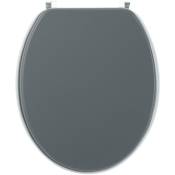 Wirquin - Abattant wc Woody bi color, gris anthracite