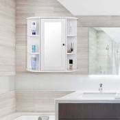3 niveaux Armoire de Toilettes avec miroir pour Salle