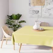 Alix Nappe anti-tâches, Polyester, Vert citron, par Soleil d'ocre - 140 x 140 cm - Vert