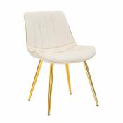 Alter Lot de 2 chaises, Pin et Éponge et Métal et Polyester, Couleur Crème, Dimensions : 51 x 59 x 79 cm