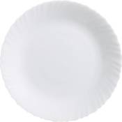 Assiette plate blanche 25 cm - Feston - Luminarc