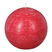 Atmosphera - Bougie boule rustique rouge 445g créateur