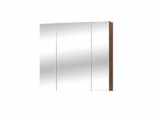 Cabinet miroir de salle de bain - 75 x 80 x 16 cm -