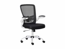 Chaise de bureau liloo noire et blanche