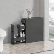 Conomie d'armoires de salle de bain Économie avec des tiroirs disponibles différentes couleurs taille : Gris foncé
